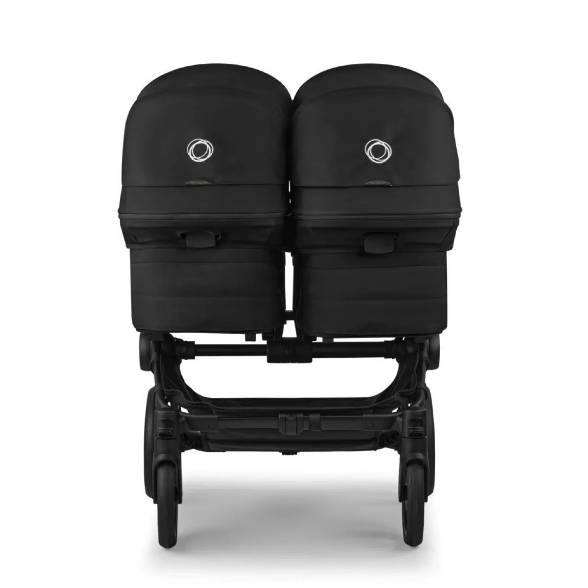 Bugaboo Combi Kinderwagens|Tweelingwagens * Tweeling Kinderwagen Donkey 6 Compleet Black - Heritage Black Zwart