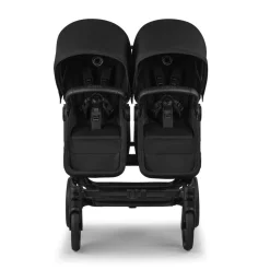 Bugaboo Combi Kinderwagens|Tweelingwagens * Tweeling Kinderwagen Donkey 6 Compleet Black - Heritage Black Zwart