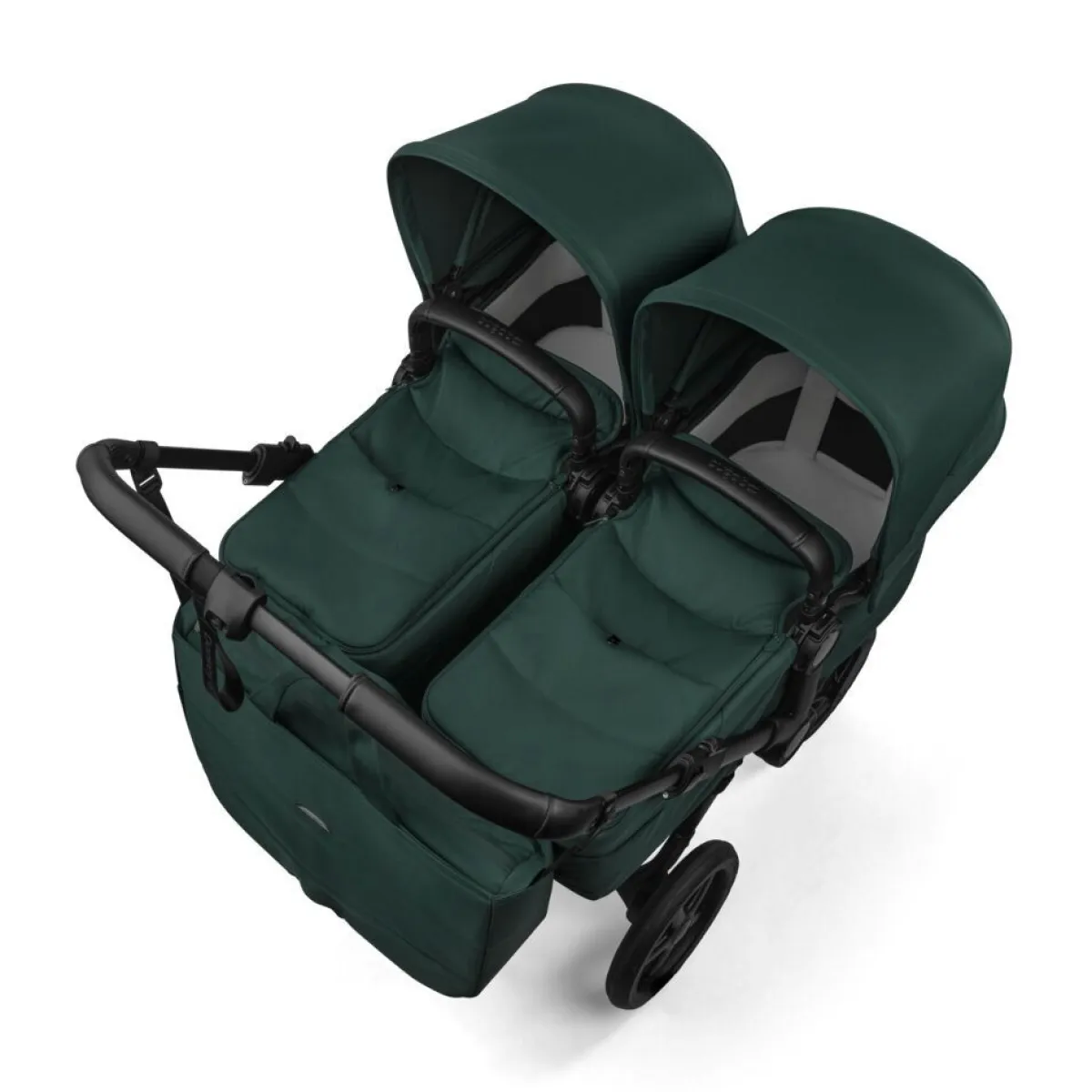 Bugaboo Combi Kinderwagens|Tweelingwagens * Tweeling Kinderwagen Donkey 6 Compleet Black - Fern Green Groen