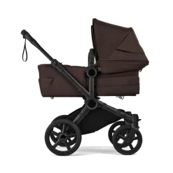 Bugaboo Combi Kinderwagens|Tweelingwagens * Tweeling Kinderwagen Donkey 6 Compleet Black - Cocoa Brown Bruin