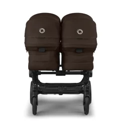 Bugaboo Combi Kinderwagens|Tweelingwagens * Tweeling Kinderwagen Donkey 6 Compleet Black - Cocoa Brown Bruin