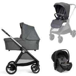 Chicco Combi Kinderwagens * Kinderwagen Bellagio 2 3-in-1 Black Satin Zwart