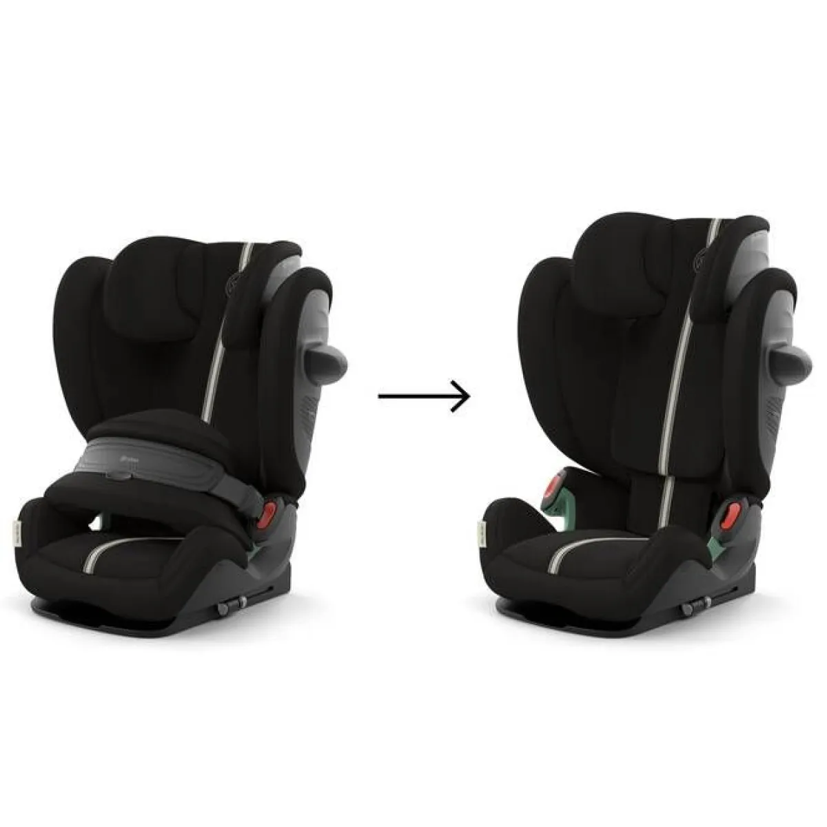 Cybex Meegroei Autostoelen * Autostoel Pallas G3 Plus Moon Black Zwart