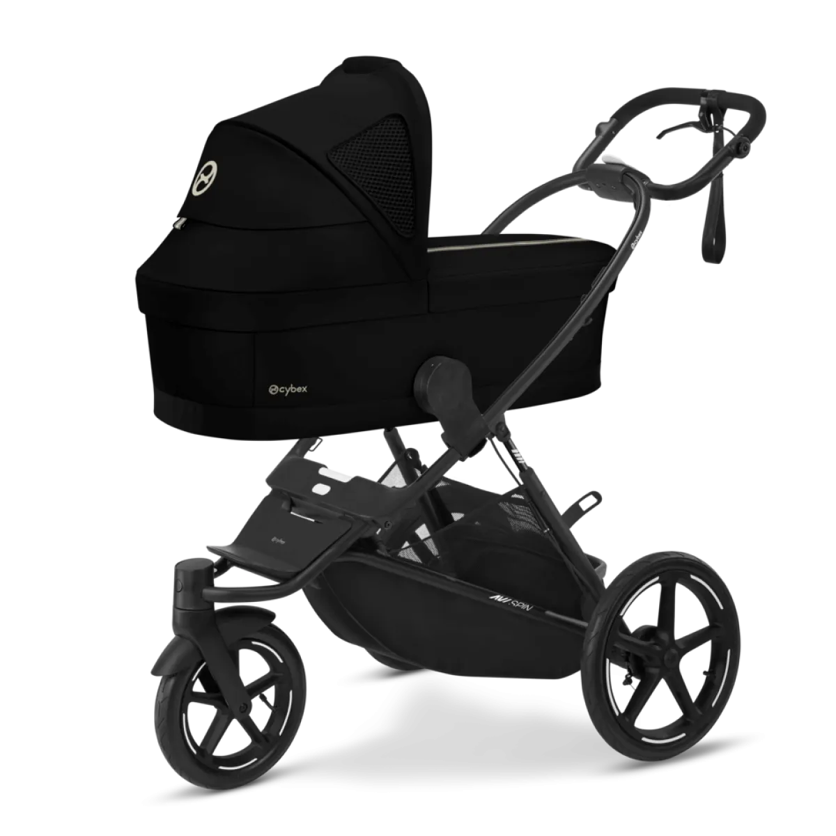 Cybex Combi Kinderwagens * Avi Spin Kinderwagen Compleet Moon Black Zwart