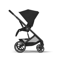 Cybex Combi Kinderwagens * Balios S Lux Kinderwagen Compleet Moon Black - Black Frame Zwart
