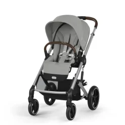 Cybex Combi Kinderwagens * Balios S Lux Kinderwagen Compleet Stone Grey - Silver Frame Grijs