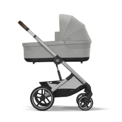 Cybex Combi Kinderwagens * Balios S Lux Kinderwagen Compleet Stone Grey - Silver Frame Grijs