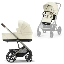 Cybex Combi Kinderwagens * Balios S Lux Kinderwagen Compleet Seashell - Taupe Frame Beige