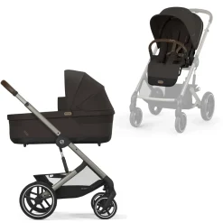 Cybex Combi Kinderwagens * Balios S Lux Kinderwagen Compleet Chocolate Brown - Taupe Frame Bruin