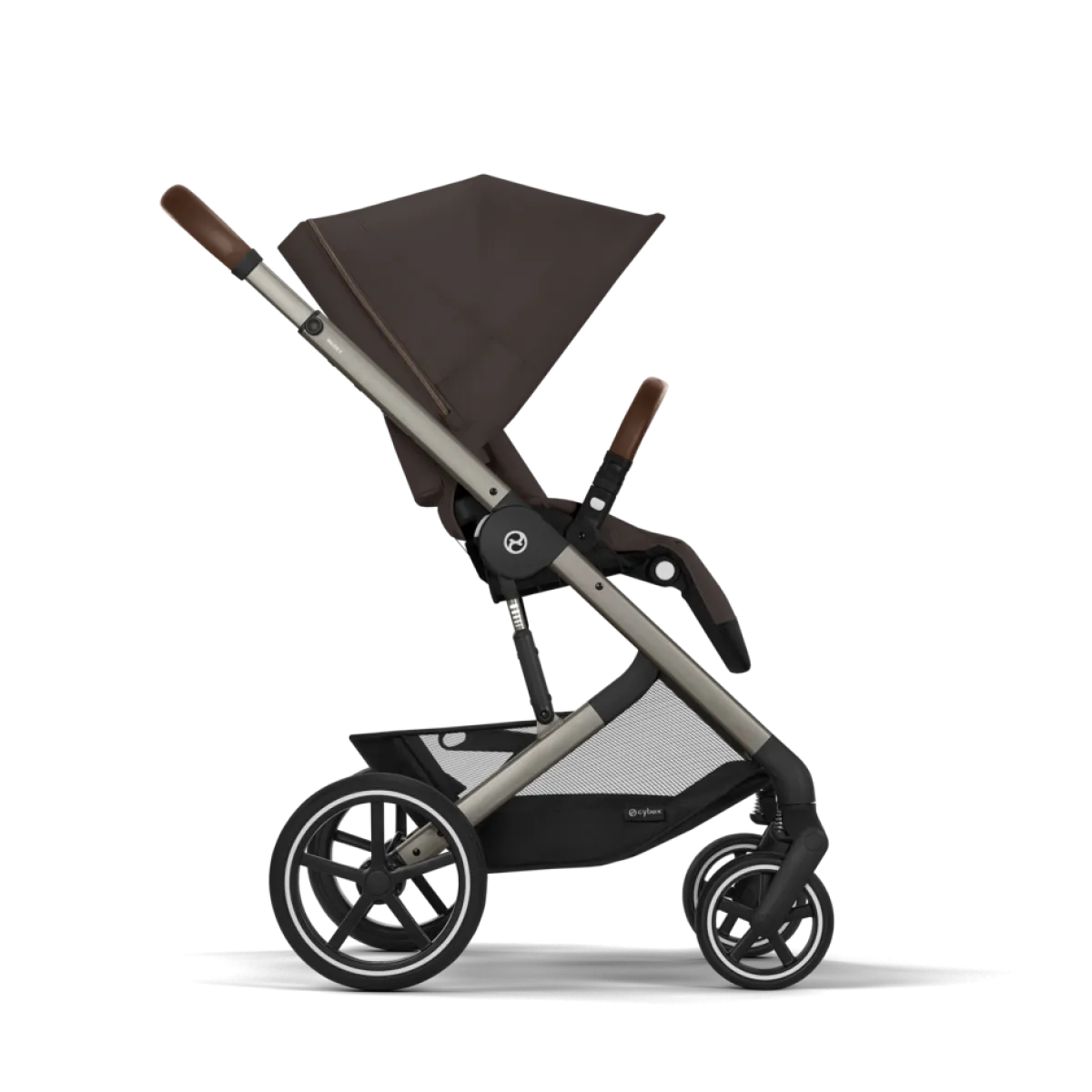Cybex Combi Kinderwagens * Balios S Lux Kinderwagen Compleet Chocolate Brown - Taupe Frame Bruin