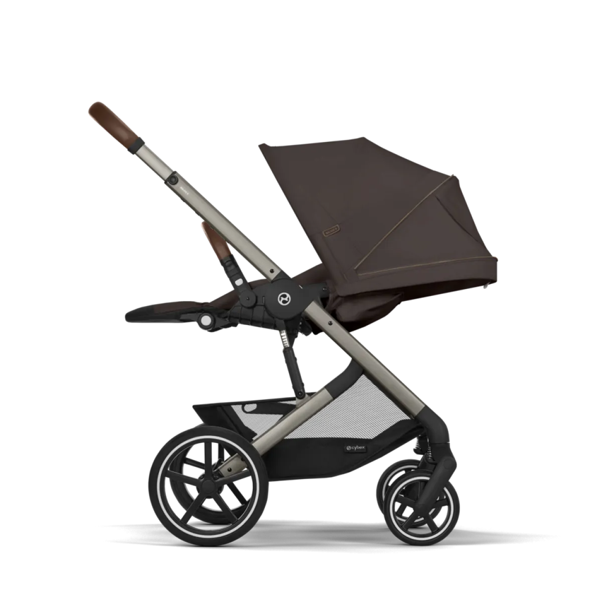 Cybex Combi Kinderwagens * Balios S Lux Kinderwagen Compleet Chocolate Brown - Taupe Frame Bruin