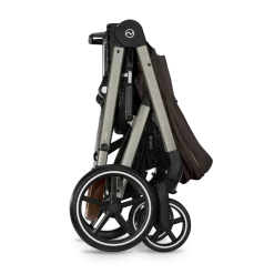 Cybex Combi Kinderwagens * Balios S Lux Kinderwagen Compleet Chocolate Brown - Taupe Frame Bruin