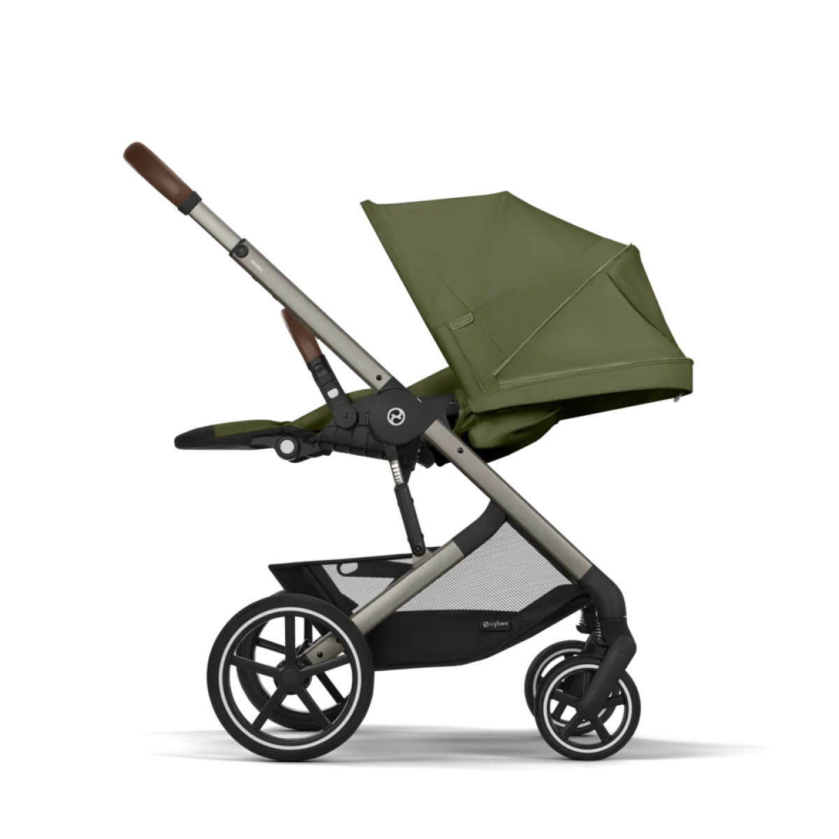 Cybex Combi Kinderwagens * Balios S Lux Kinderwagen Compleet Moss Green - Taupe Frame Groen