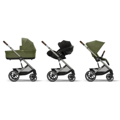 Cybex Combi Kinderwagens * Balios S Lux Kinderwagen Compleet Moss Green - Taupe Frame Groen