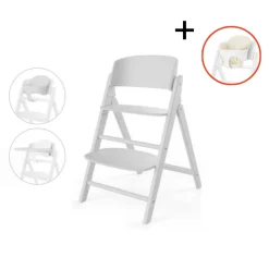 Cybex Meegroeistoelen * Click & Fold 3 in 1 Kinderstoel All White Wit