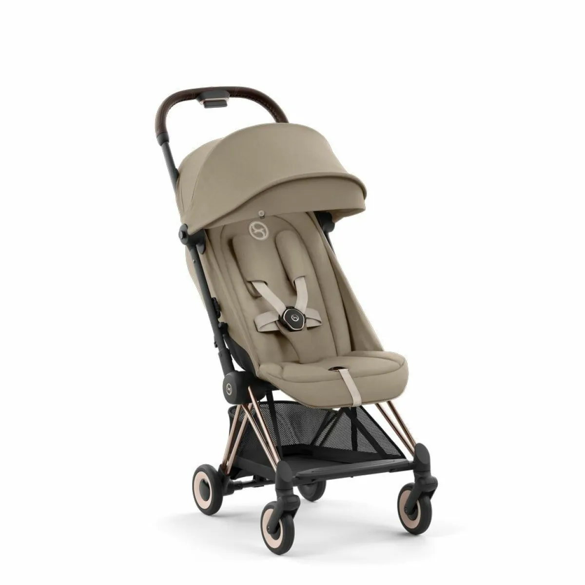 Cybex Alle Buggy's * Coÿa Buggy Cozy - Rosegold Frame Beige