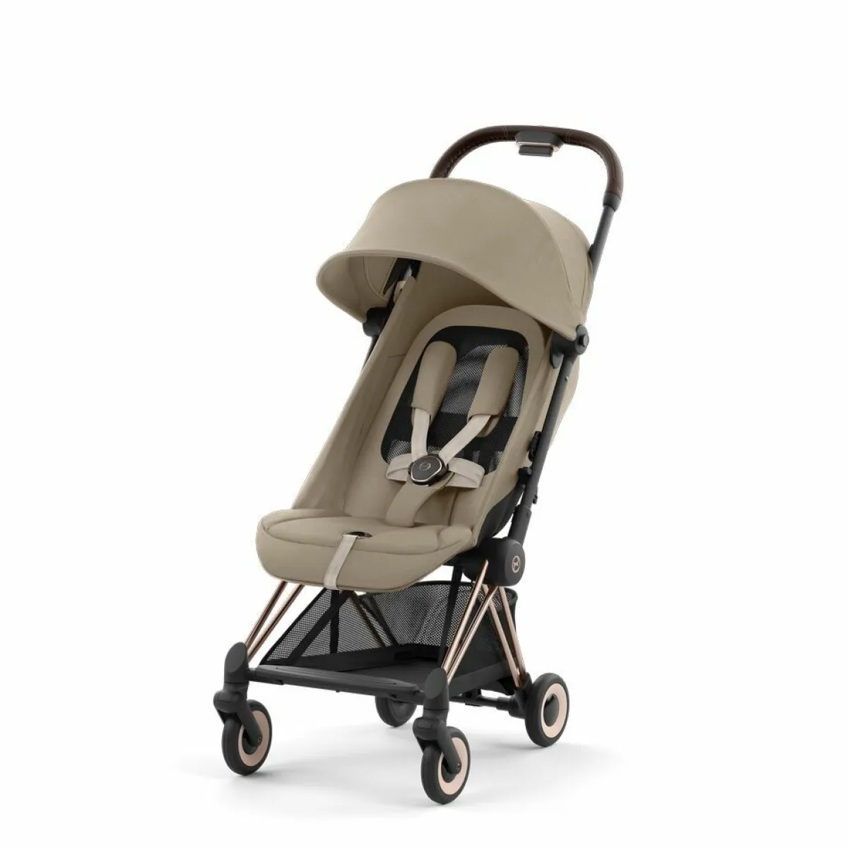 Cybex Alle Buggy's * Coÿa Buggy Cozy - Rosegold Frame Beige