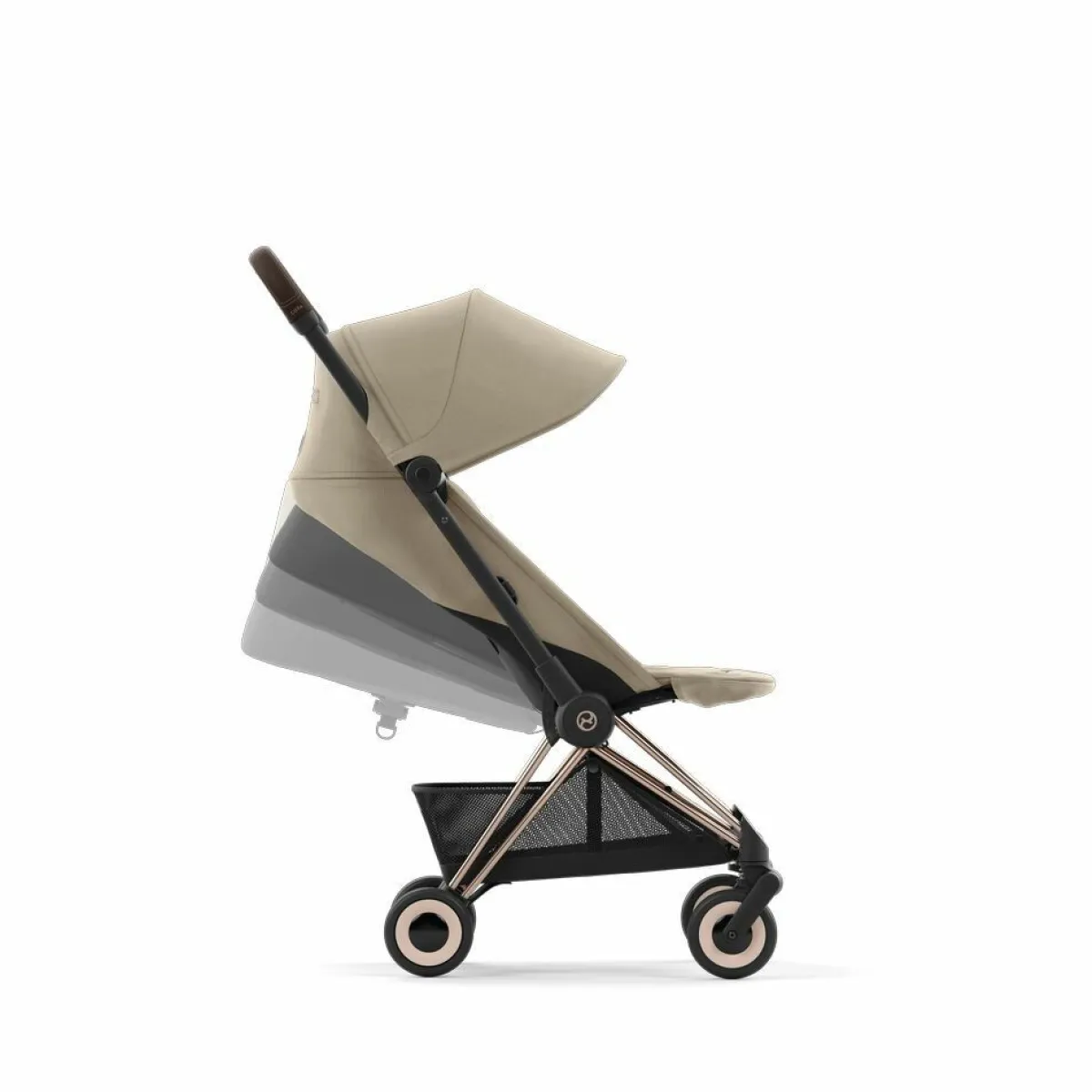 Cybex Alle Buggy's * Coÿa Buggy Cozy - Rosegold Frame Beige