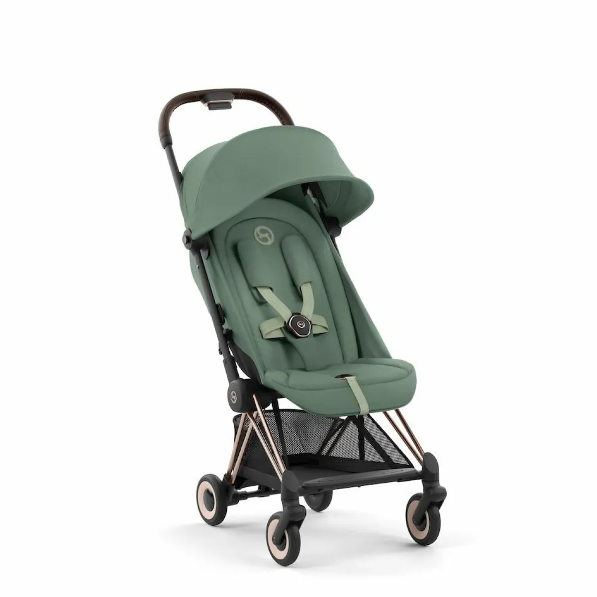 Cybex Alle Buggy's * Coÿa Buggy Leaf Green - Rosegold Frame Groen