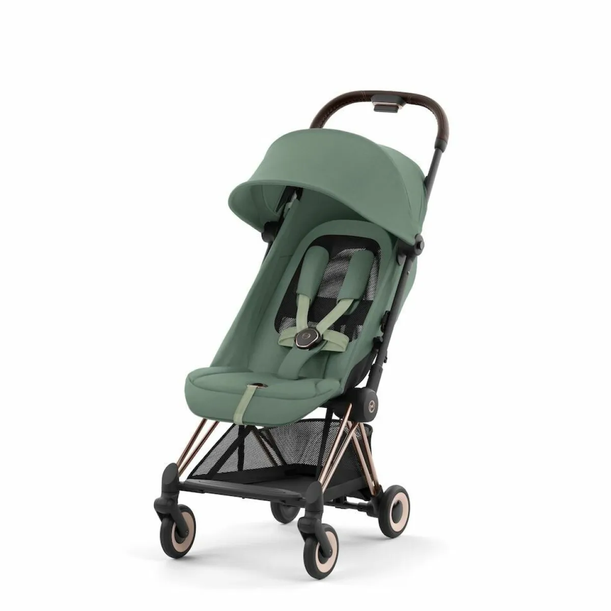 Cybex Alle Buggy's * Coÿa Buggy Leaf Green - Rosegold Frame Groen