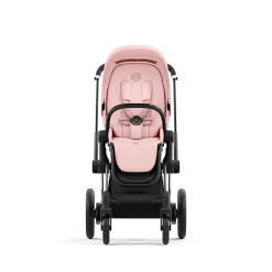Cybex Combi Kinderwagens * E-Priam Kinderwagen Compleet Peach Pink - Chrome Black Frame