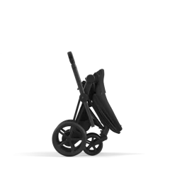 Cybex Combi Kinderwagens * E-Priam Kinderwagen Compleet Sepia Black - Matt Black Frame Zwart