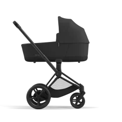 Cybex Combi Kinderwagens * E-Priam Kinderwagen Compleet Sepia Black - Matt Black Frame Zwart