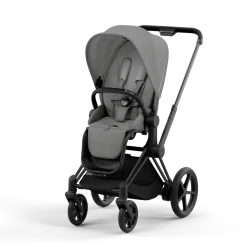 Cybex Combi Kinderwagens * E-Priam Kinderwagen Compleet Mirage Grey - Matt Black Frame