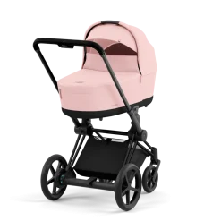 Cybex Combi Kinderwagens * E-Priam Kinderwagen Compleet Peach Pink - Matt Black Frame