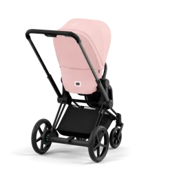 Cybex Combi Kinderwagens * E-Priam Kinderwagen Compleet Peach Pink - Matt Black Frame