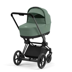 Cybex Combi Kinderwagens * E-Priam Kinderwagen Compleet Leaf Green - Matt Black Frame