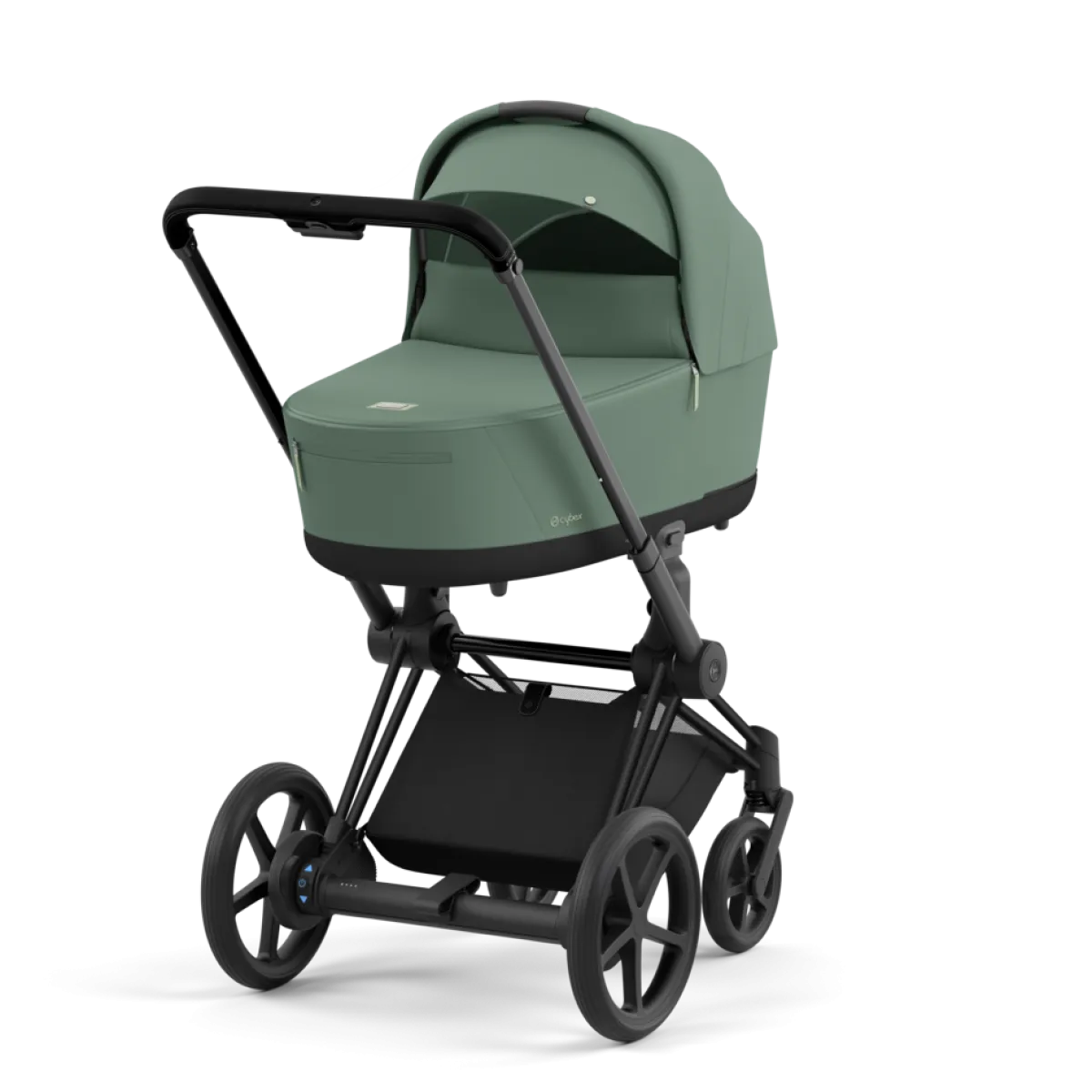 Cybex Combi Kinderwagens * E-Priam Kinderwagen Compleet Leaf Green - Matt Black Frame