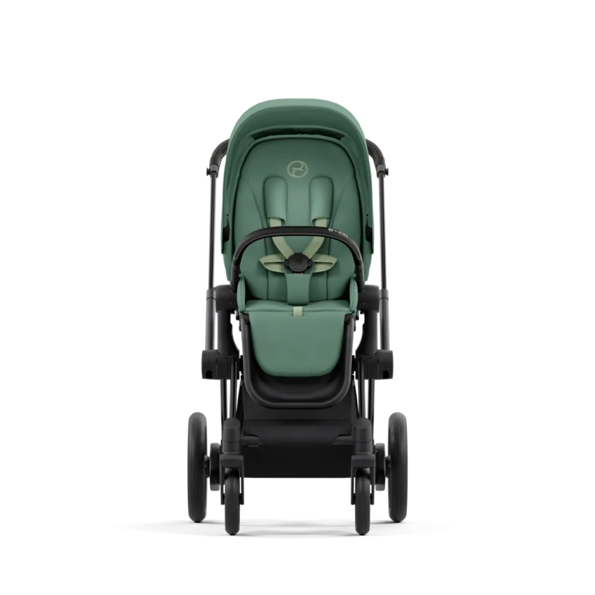 Cybex Combi Kinderwagens * E-Priam Kinderwagen Compleet Leaf Green - Matt Black Frame