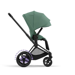 Cybex Combi Kinderwagens * E-Priam Kinderwagen Compleet Leaf Green - Matt Black Frame