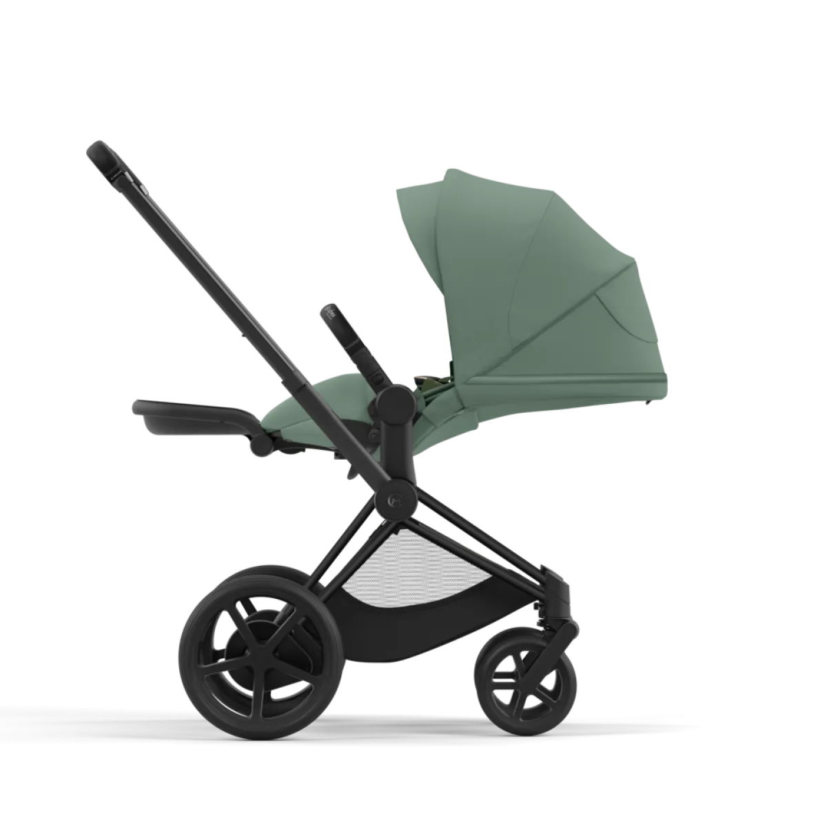 Cybex Combi Kinderwagens * E-Priam Kinderwagen Compleet Leaf Green - Matt Black Frame