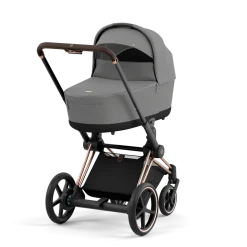 Cybex Combi Kinderwagens * E-Priam Kinderwagen Compleet Mirage Grey - Rosegold Frame