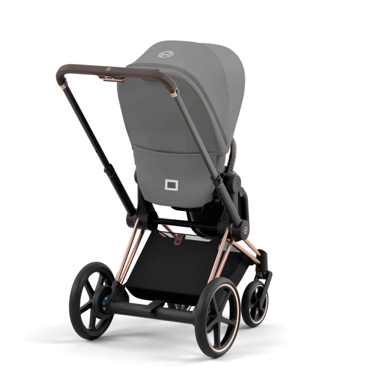 Cybex Combi Kinderwagens * E-Priam Kinderwagen Compleet Mirage Grey - Rosegold Frame
