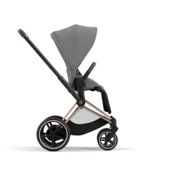 Cybex Combi Kinderwagens * E-Priam Kinderwagen Compleet Mirage Grey - Rosegold Frame