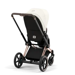 Cybex Combi Kinderwagens * E-Priam Kinderwagen Compleet Off White - Rosegold Frame