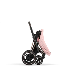 Cybex Combi Kinderwagens * E-Priam Kinderwagen Compleet Peach Pink - Rosegold Frame