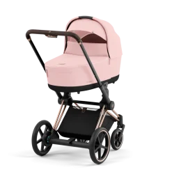 Cybex Combi Kinderwagens * E-Priam Kinderwagen Compleet Peach Pink - Rosegold Frame