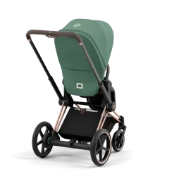Cybex Combi Kinderwagens * E-Priam Kinderwagen Compleet Leaf Green - Rosegold Frame