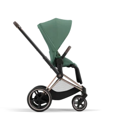 Cybex Combi Kinderwagens * E-Priam Kinderwagen Compleet Leaf Green - Rosegold Frame
