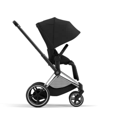 Cybex Combi Kinderwagens * E-Priam Kinderwagen Compleet Sepia Black - Chrome Black Frame