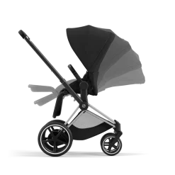 Cybex Combi Kinderwagens * E-Priam Kinderwagen Compleet Sepia Black - Chrome Black Frame
