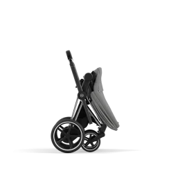 Cybex Combi Kinderwagens * E-Priam Kinderwagen Compleet Mirage Grey - Chrome Black Frame