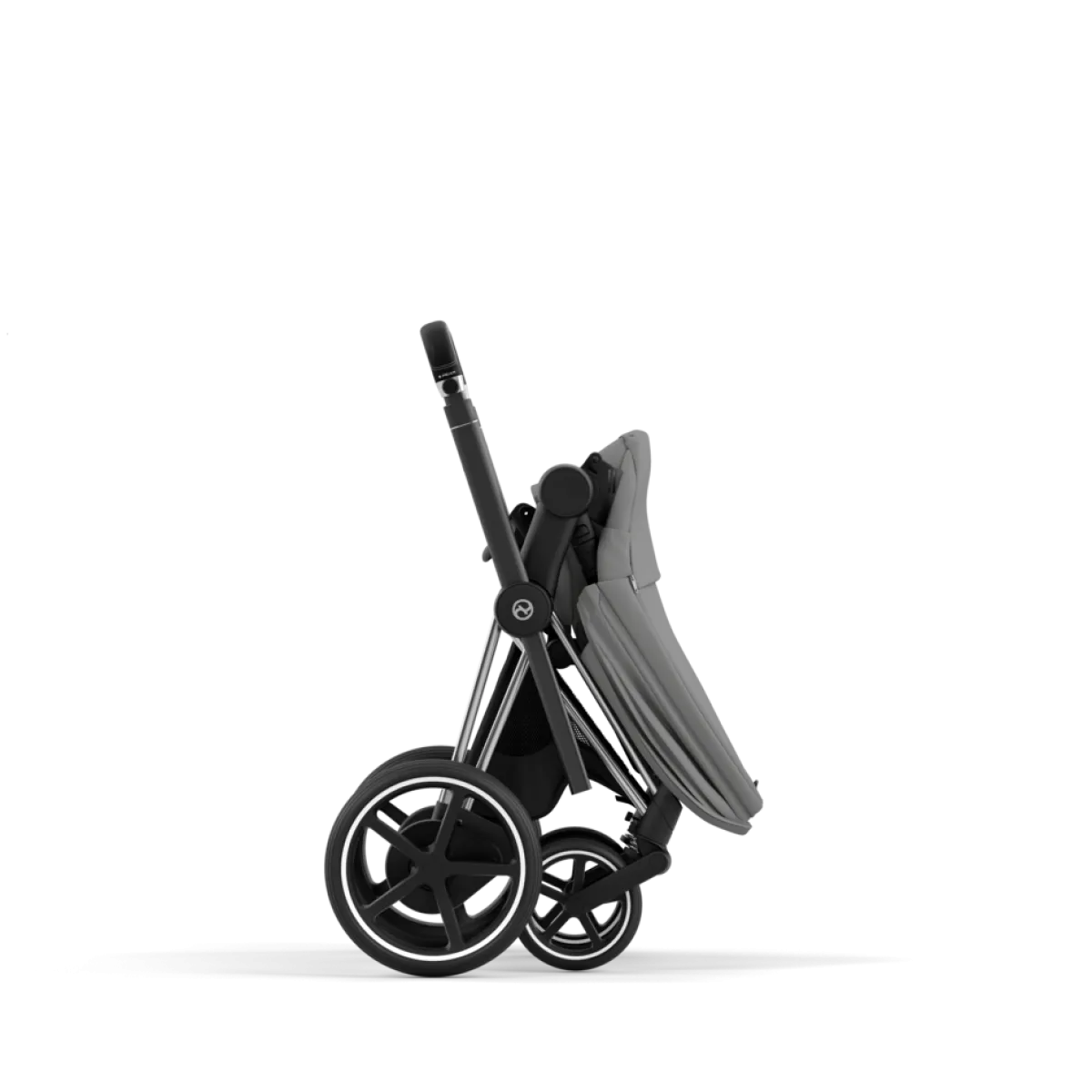 Cybex Combi Kinderwagens * E-Priam Kinderwagen Compleet Mirage Grey - Chrome Black Frame