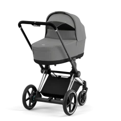 Cybex Combi Kinderwagens * E-Priam Kinderwagen Compleet Mirage Grey - Chrome Black Frame