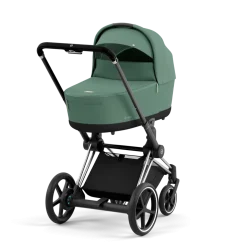 Cybex Combi Kinderwagens * E-Priam Kinderwagen Compleet Leaf Green - Chrome Black Frame