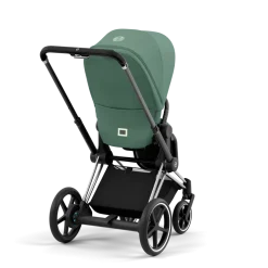 Cybex Combi Kinderwagens * E-Priam Kinderwagen Compleet Leaf Green - Chrome Black Frame